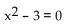 <strong>Write an equation that has the given solutions. </strong> A) B) C) D)
