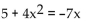 <strong>Use the discriminant to determine whether the equation has two distinct real solutions, a single real solution, or no real solution. </strong> A) one real solution B) no real solution C) two real solutions