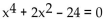 Solve the equation. - 