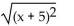 <strong>Write as an absolute value. </strong> A) |x + 5| B) x + 5 C) D)