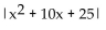 <strong>Write as an absolute value. </strong> A) |x + 5| B) x + 5 C) D)