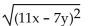 <strong>Write as an absolute value. </strong> A) 11x + 7y B) |11x - 7y| C) 11x - 7y D) |11x + 7y|