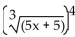 <strong>Write the expression in radical form. Assume that all variables represent positive real numbers. </strong> A) B) C) D)