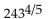 <strong>Evaluate if possible. If the expression is not a real number, so state. </strong> A) 19,683 B) 2187 C) 81 D) 6561