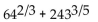<strong>Evaluate if possible. If the expression is not a real number, so state. </strong> A) B) C) 72 D) 43