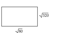 Find the perimeter of the figure in radical form with the radicals simplified. -