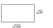 Find the area of the figure in radical form with the radicals simplified. -