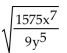 Simplify. Assume all variables represent positive real numbers. -