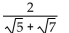 Simplify by rationalizing the denominator. - 