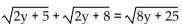 Solve and check your solution(s). If the equation has no real solution, so state. -