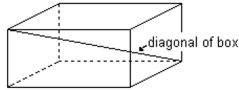 Solve the problem. -A formula for the length of a diagonal from the upper corner of a box to the opposite lower corner is where L, W, and H are the length, width, and height, respectively. Find the length of the diagonal of the box if the length is 23 inches, width is 13 inches, and height is 9 inches. Leave your answer in Simplified radical form.
