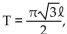 Solve the problem. -The formula for the period of a pendulum on the moon is where T is the period in seconds, and ȴ is its length in feet. Find the period of a pendulum whose length is 10 feet. (Round to the nearest hundredth.)