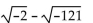 Write the expression as a complex number in the form a + bi. -