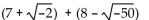 Add or subtract. - 