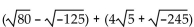 Add or subtract. - 