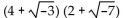 Multiply. Write the result in the form a + bi. - 