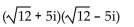Multiply. Write the result in the form a + bi. - 