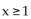 <strong>Solve the inequality. </strong> A) B) x < 1 C) D) x ≤2
