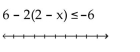 <strong>Solve the inequality and graph the solution on the number line. </strong> A) B) C) D)