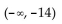 <strong>Solve the inequality and give the solution in interval notation. a - 5 < -9</strong> A) B) C) D)