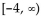 <strong>Solve the inequality and give the solution in interval notation. </strong> A) B) C) D)