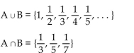 <strong>Find A ᴗ B and A ∩ B for the sets A and B. </strong> A) B) C) D) A