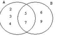 <strong>Solve the problem. From the Venn diagram, determine the set B. </strong> A) {5, 7} B) {6, 9} C) {5, 6, 7, 9} D) {2, 3, 4, 5, 6, 7, 9}
