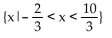 <strong>Solve the inequality and give the solution set. </strong> A) B) C) D)
