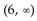 <strong>Solve the inequality and give the solution in interval notation. 4x - 1 > 23 or -x + 9 ≥-9</strong> A) (6, 18] B) [6, 18) C)   D)   <div style=padding-top: 35px> 