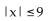 <strong>Provide an appropriate response. The graph of the solution to on the number line is </strong> A) |x| > 9 B) C) |x| < 9 D)