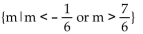<strong>Find the solution set for the inequality. |6m + 3| < 4</strong> A) B) C) D)