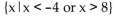 <strong>Find the solution set for the inequality. </strong> A) B) C) D)