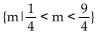 <strong>Find the solution set for the inequality. |4m + 5| > 4</strong> A) B) C) D)