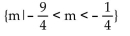 <strong>Find the solution set for the inequality. |4m + 5| > 4</strong> A) B) C) D)