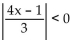 Find the solution set for the inequality. - 