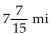 <strong>Solve the problem. On a certain map, 1 inch equals 28 miles. How many miles are in inches?</strong> A) B) 24 mi C) 105 mi D)