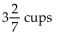 <strong>Solve the problem. It requires cups of concentrate per quart of water to make a certain juice. How many cups are needed to make quarts of juice?</strong> A) B) 161 cups C) D)