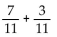Add or subtract. Simplify the answer. - 