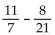 Add or subtract. Simplify the answer. - 