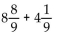 Add or subtract. Simplify the answer. - 