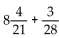 Add or subtract. Simplify the answer. - 
