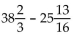 Add or subtract. Simplify the answer. - 