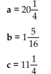 Solve. Simplify the answer. -Find the length of the section represented by x in the figure.    