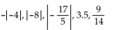 Arrange the numbers from smallest to largest. - 