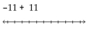 Evaluate using a number line. - 