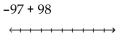 Evaluate using a number line. - 