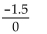 Indicate whether the quotient is 0 or undefined. - 