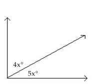 <strong>The angles are complementary angles. Find the measure of each angle. </strong> A) 40° and 50° B) 20° and 25° C) 45° and 45° D) 80° and 100°