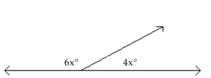 <strong>The angles are supplementary angles. Find the measure of each angle. </strong> A) 108° and 72° B) 103° and 77° C) 54° and 36° D) 216° and 144°