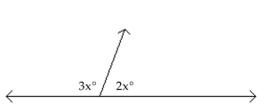 <strong>The angles are supplementary angles. Find the measure of each angle. </strong> A) 54° and 36° B) 103° and 77° C) 216° and 144° D) 108° and 72°